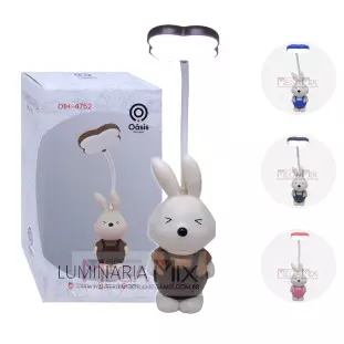 Luminária Led Recarregável (Coelho) OIH-4752 - Oásis