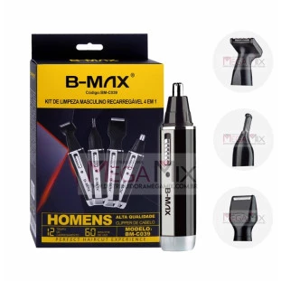 Aparador de Pelos Recarregável 3W 4 em 1 BM-C039 - B-Max