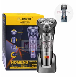 Barbeador Elétrico Recarregável BM-C053 - B-max