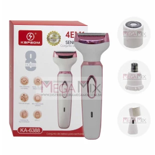 Depilador Corporal e Facial Recarregável KA-6388 - Kapbom