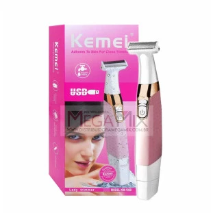 Depilador Corporal e Facial Recarregável KM-1900 - Kemei 