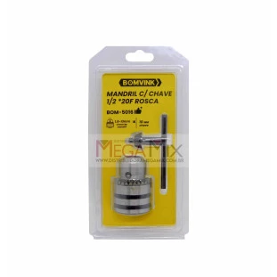 Mandril com Chave de Aperto 1/2 x 20F Rosca BOM-5016 - Bomvink