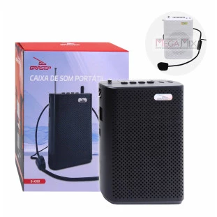  Megafone Amplificador de Voz Microfone D-K595 - Grasep