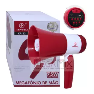 Megafone Portátil Recarregável KA-22 - Kapbom