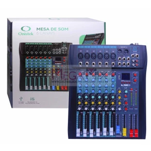 Mesa de Som 6 Canais ON-MX03 - Onistek