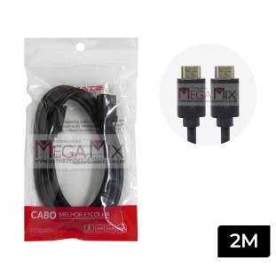 Cabo HDMI + HDMI 2M 4K MHD-4022 - Tomate