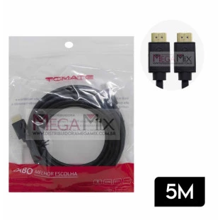Cabo HDMI + HDMI 4K 5M MHD-4025 - Tomate