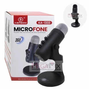 Microfone Condensador USB 360º KA-1333 - Kapbom