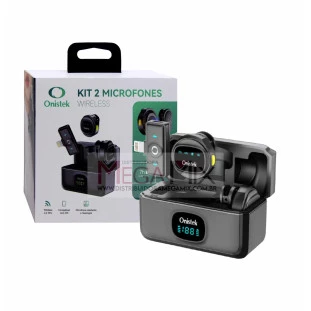 Microfone de Lapela Duplo Sem Fio para Iphone ON-MC827 - Onistek