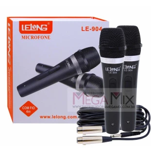 Microfone com Fio 4M C/2 LE-904 - Lelong