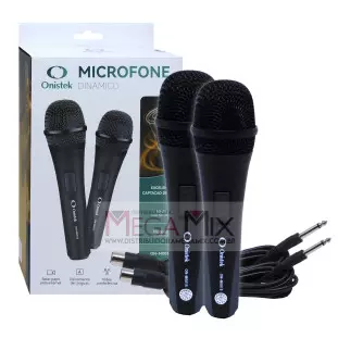 Microfone Duplo com Fio ON-M0015 - Onistek