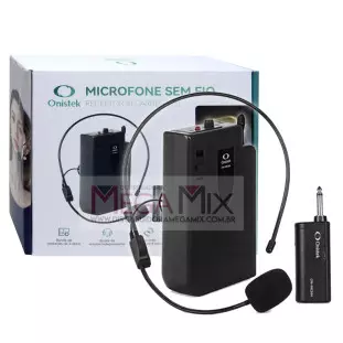 Microfone de Lapela Sem Fio Receptor P10 ON-MC844 - Onistek