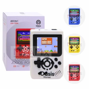 Mini Game Retrô 400 em 1 OIH-5914 - Oásis