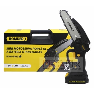 Mini Motoserra Portátil Recarregável 21V BOM-9102 - Bomder