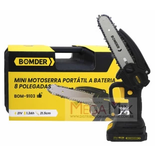 Mini Motoserra Portátil Recarregável 21V BOM-9103 - Bomder