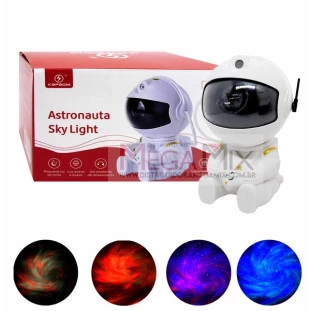 Mini Projetor de Luz (ASTRONAUTA) com Controle KA-L50 - Kapbom