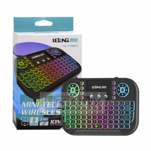 Mini Teclado para Smart TV com LED RGB LE-7704-1- Lelong 