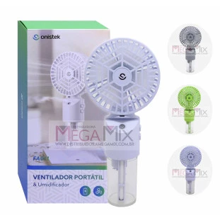 Mini Ventilador e Umidificador Portátil FA011 - Onistek