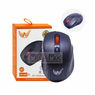 Mouse sem Fio com Bluetooth 1600DPI 2.4G  AG-690-D - Altomex
