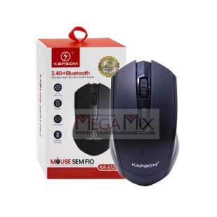 Mouse Sem Fio Recarregável e Bluetooth 1600DPI 2.4Ghz KA-612 B - Kapbom