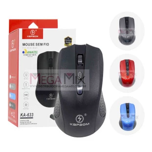 Mouse sem fio 1600DPI 2.4Ghz KA-633 - Kapbom