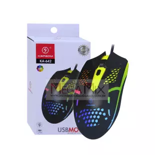 Mouse Óptico com Fio 1600DPI KA-642 - Kapbom