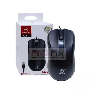 Mouse Óptico com Fio 1200DPI KA-647 - Kapbom