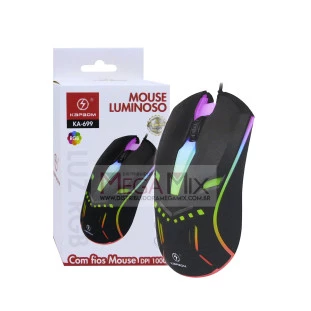 Mouse Óptico com Fio 1000 DPI KA-699 - Kapbom
