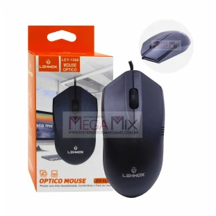 Mouse Óptico com fio USB LEY-1506 - Lehmox
