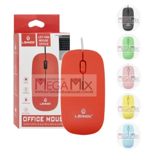 Mouse Óptico com fio USB LEY-1564 - Lehmox