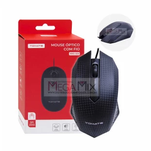 Mouse Óptico com Fio USB 1000DPI MMO-O03 - Tomate