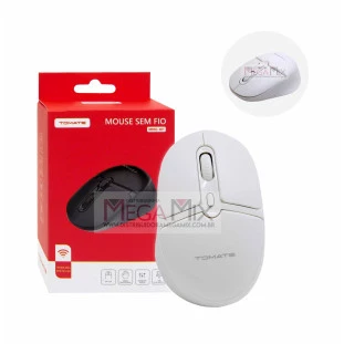 Mouse Sem Fio 1600DPI 2.4G MMO-W1 - Tomate