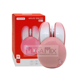 Mouse Sem Fio 1200DPI 2.4G MMO-W2 - Tomate