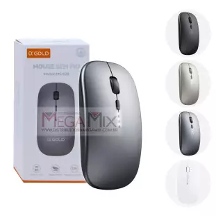 Mouse Sem Fio Bluetooth 1600DPI MS-02B - A'Gold