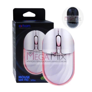 Mouse Sem Fio Recarregável Bluetooth 1600DPI MS-S22T - Exbom