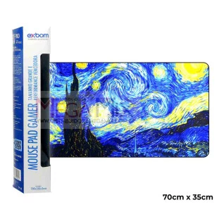 Mouse Pad Gamer 70x35cm (Estrelado) MP-7035C-43 - Exbom