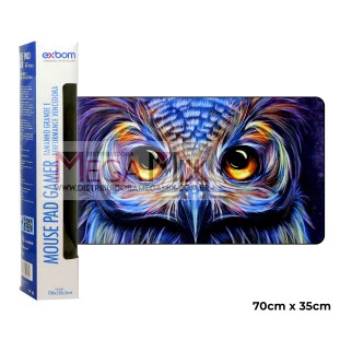 Mouse Pad Gamer 70x35cm (Coruja) MP-7035C-41 - Exbom