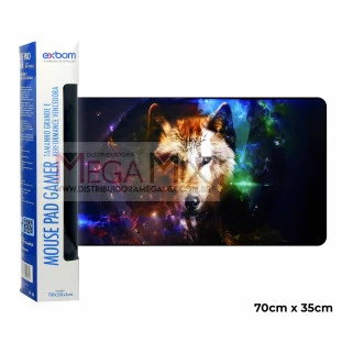 Mouse Pad Gamer 70x35cm (Estrela de Lobo) MP-7035C-02 - Exbom