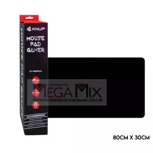 Mouse Pad Gamer 80x30cm (Preto) KP-S08 - Knup