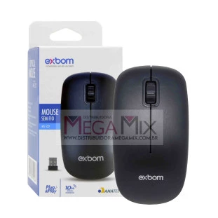 Mouse sem fio 2.4GHz MS-S22 - Exbom