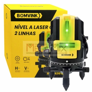 Nível a Laser com 2 Linhas BOM-6210 - Bomvink