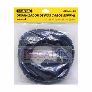 Organizador de Fios e Cabos Espiral BOM-5540 - Bomvink