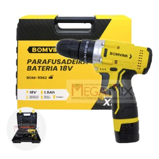 Parafusadeira sem Fio 18V BOM-9962 - Bomvink