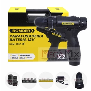 Parafusadeira sem Fio 12V BOM-9967 - Bomder