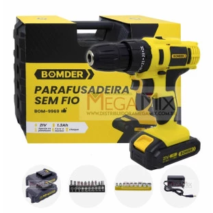 Parafusadeira sem Fio 21V BOM-9969 - Bomder
