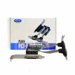 Placa PCI Express com 2 Portas Serial e 1 Porta Paralela KP-T105 - Knup