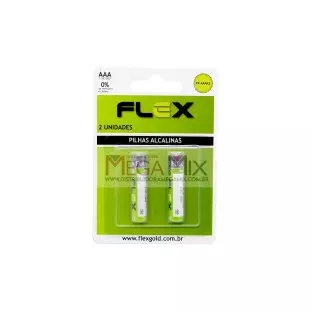 Pilha Alcalina AAA c/2 FX-AAAK2 - Flex