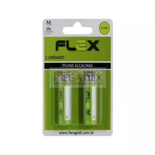 Pilha Alcalina AA c/2 FX-AAK2 - Flex