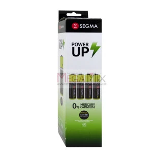 Pilha Power UP AA Tubo c/60 unid. SEG10 - Segma