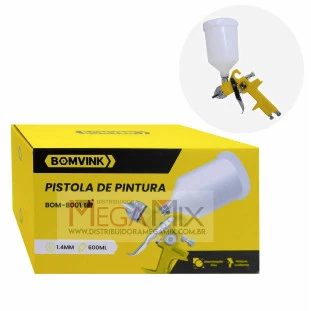 Pistola de Pintura Pulverizadora 600ML BOM-8001 - Bomvink